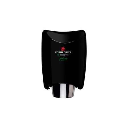 World Dryer World Dryer SMARTdri Plus Automatic Hand Dryer, Black Aluminum, 208/240V K4-162P2